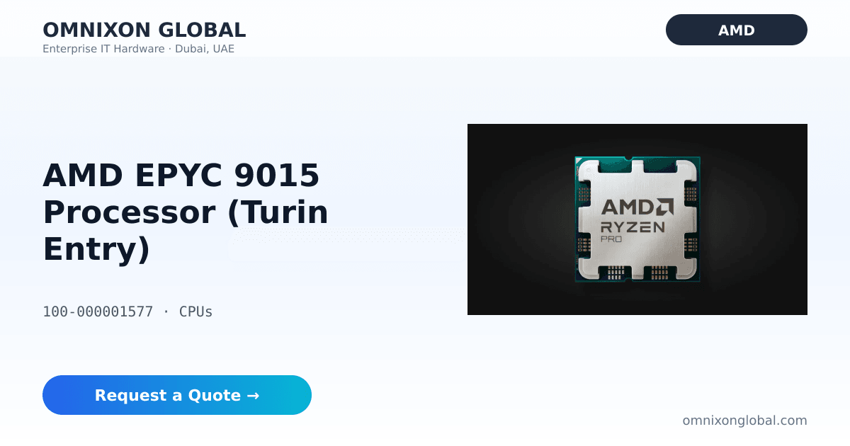AMD EPYC 9015 Processor (Turin Entry) | AMD | Omnixon Global