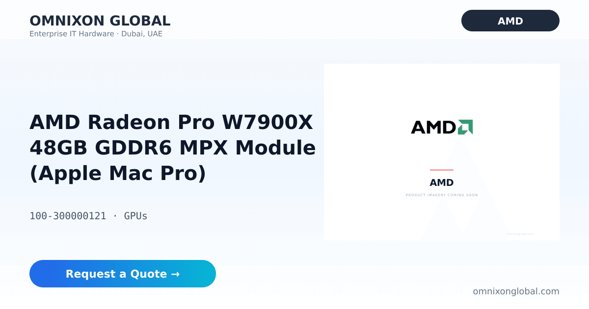 AMD Radeon Pro W7900X 48GB MPX Module GPU | Omnixon Global