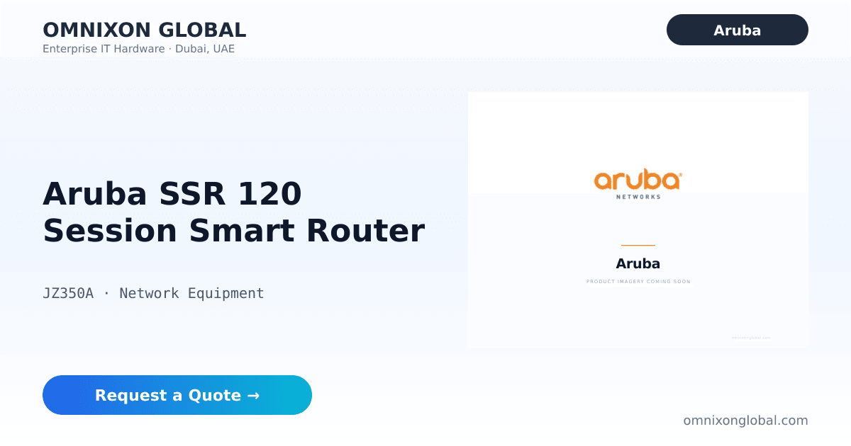 Aruba SSR 120 Session Smart Router JZ350A | Omnixon Global