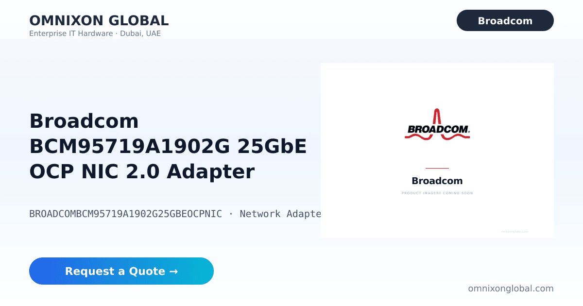 Broadcom BCM95719A1902G | Omnixon Global