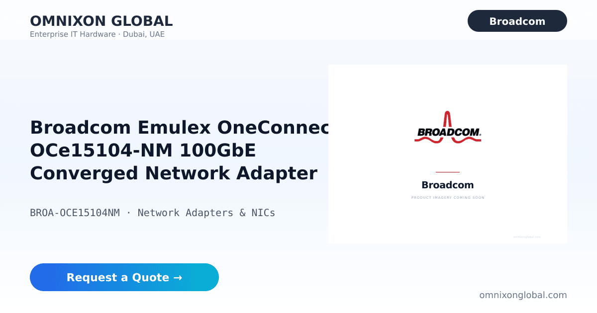Broadcom Emulex OneConnect OCE15104-NM | Omnixon Global