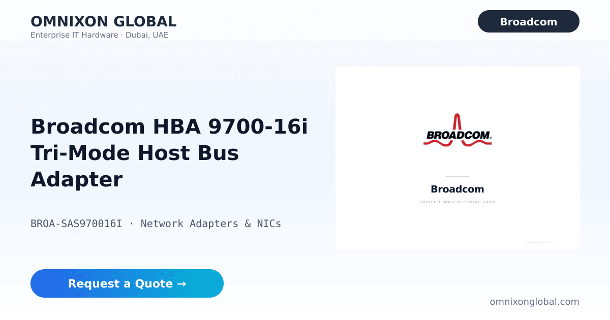 Broadcom HBA 9700-16i SAS9700-16i | Omnixon Global