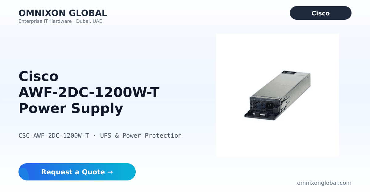 2dc Shell Cisco AWF-2DC-1200W-T | Omnixon Dubai