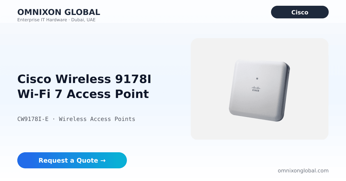 Cisco Catalyst CW9178I Wi-Fi 7 Access Point | Omnixon Global