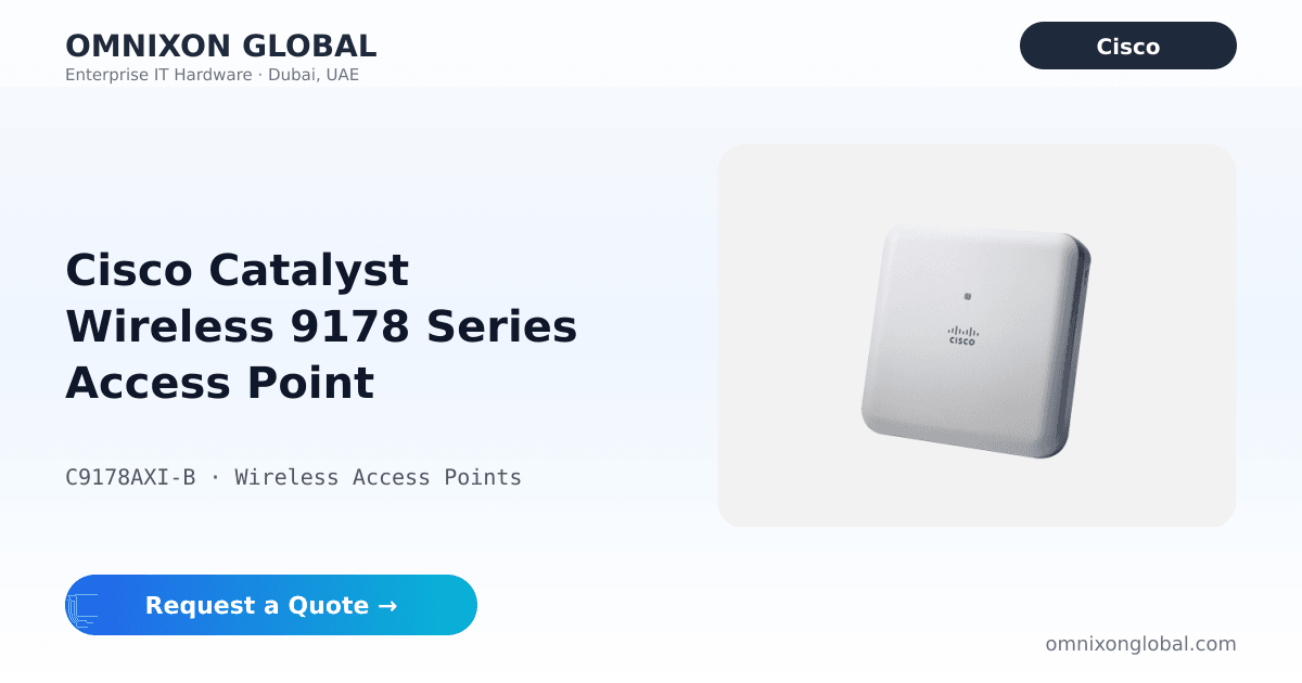Cisco Catalyst Wireless 9178 C9178AXI-B | Omnixon Global
