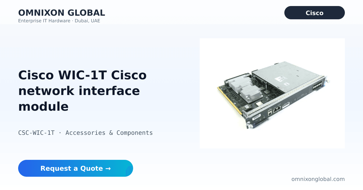 Cisco WIC-1T Cisco network interface module | Omnixon Global
