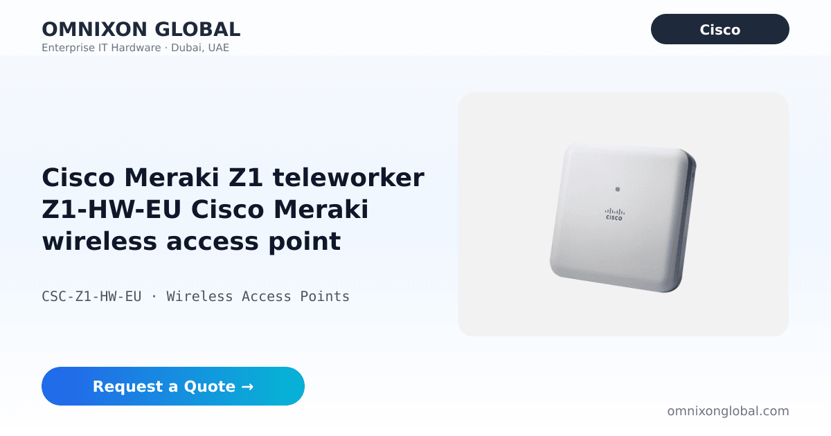 Cisco Meraki Z1 teleworker Z1-HW-EU | Omnixon Global