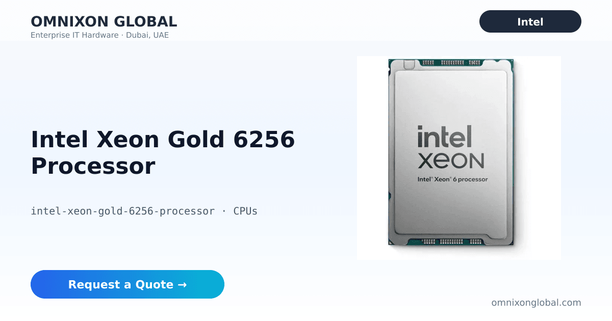 Intel Xeon Gold 6256 12-Core Server Processor | Omnixon Global