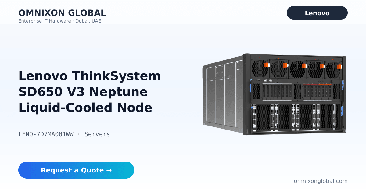 Sd650 Lenovo ThinkSystem SD650 V3 7D7MA001WW | Omnixon Global