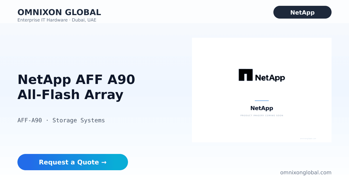 Flash Array Xc30 NetApp AFF A90 All-Flash Array | AFF-A90 | Omnixon Global