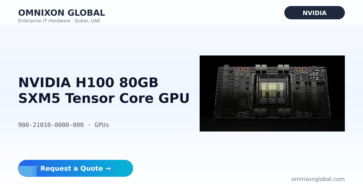 NVIDIA H100 80GB SXM5 Tensor Core GPU | Omnixon Global