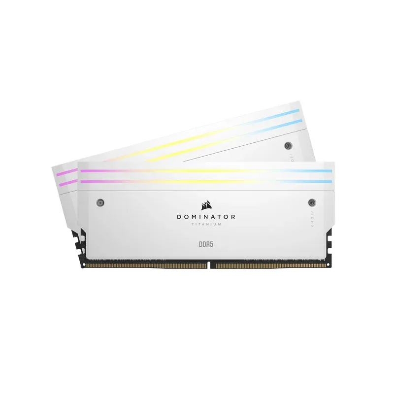 Corsair Dominator Titanium 32GB (2x16GB) DDR5 6000 CL30-36-36-76 1.40V XMP - WHITE CMP32GX5M2B6000C30W