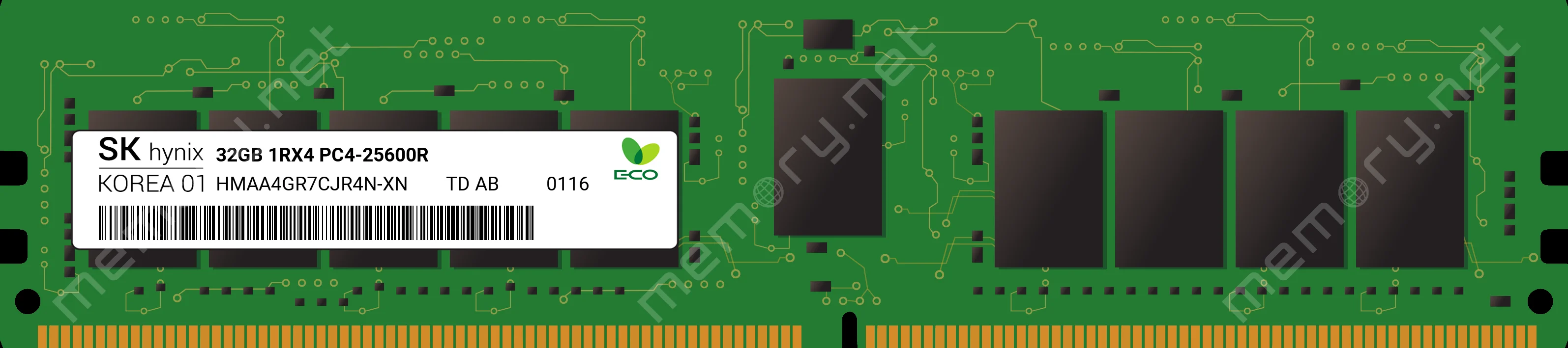 SK Hynix 32GB DDR4-3200 RDIMM PC4-25600R Single Rank x4 Module