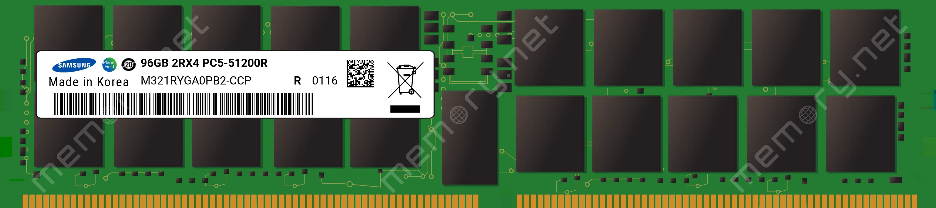 Samsung 96GB DDR5-6400 RDIMM M321RYGA0PB2-CCP